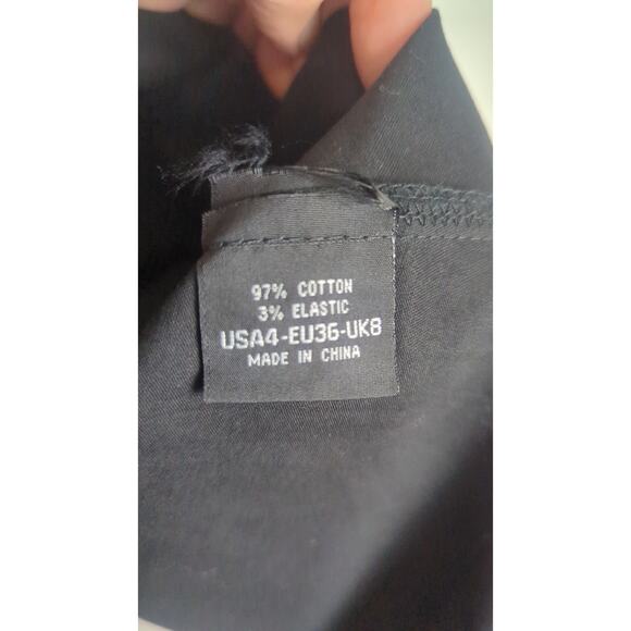 Hearts & Roses Black Pinup Fit and Flare Dress Sweetheart Neckline Women's 4 - Picture 7 of 8